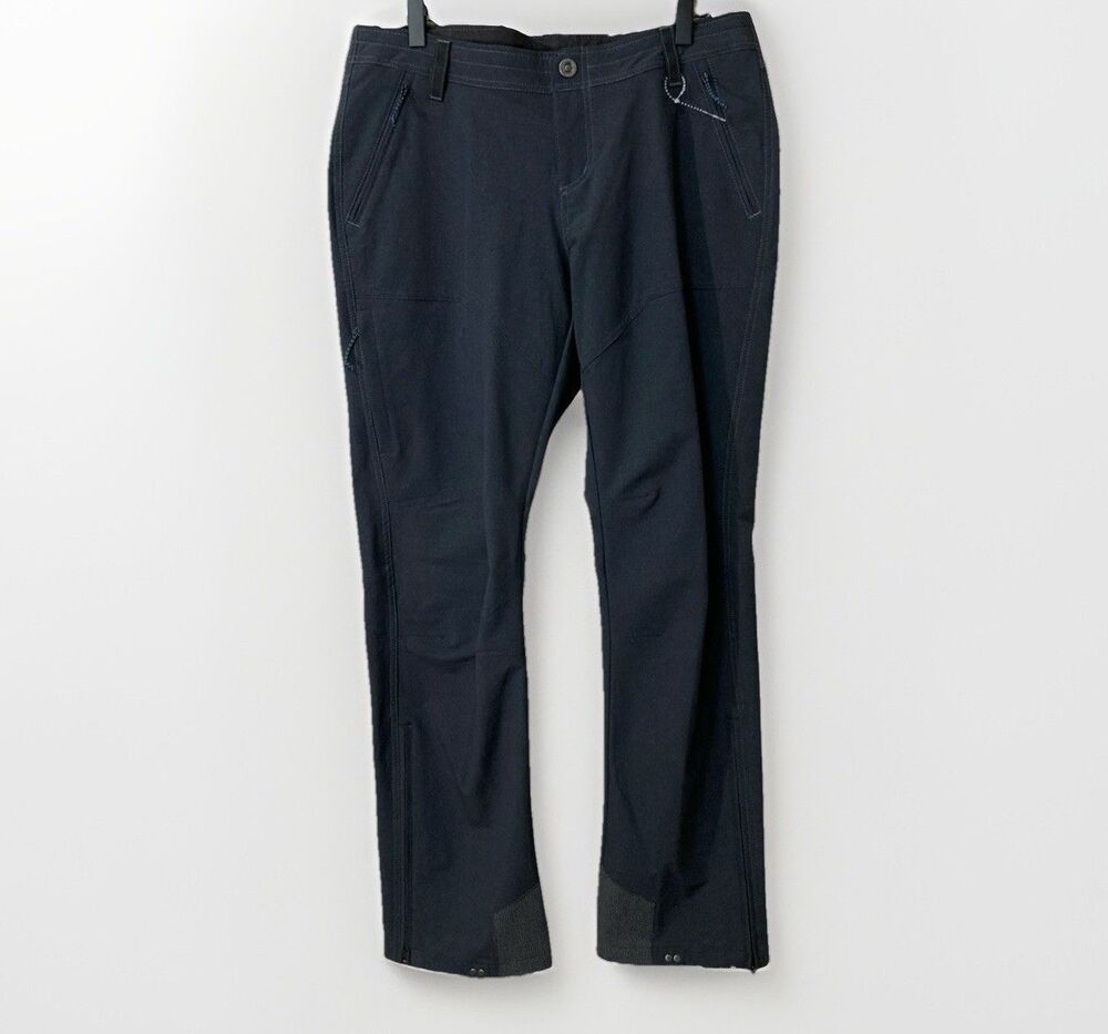 Kuhl Klash Pants Womens 12 Reg Gray Black Zip Off Hiking Quick Dry Style 6210